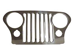 Grille Overlay Kit; Stainless Steel (76-86 Jeep CJ7)