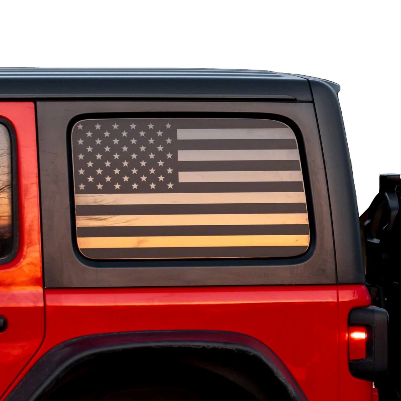 Jeep Wrangler Hard Top American Flag Window Graphic (11-18 Jeep ...