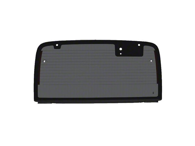 Hard Top Back Glass with Defrost; Gray Tint (03-06 Jeep Wrangler TJ)