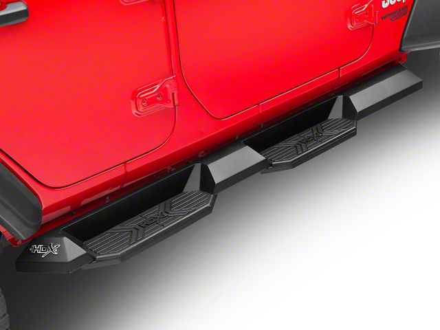 Westin HDX Xtreme Nerf Side Step Bars; Textured Black (18-24 Jeep Wrangler JL 4-Door)