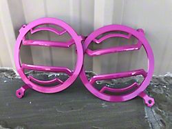 Headlight Guards; Passion Pink (18-24 Jeep Wrangler JL)