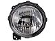 Headlights; Chrome Housing; Clear Lens (18-24 Jeep Wrangler JL w/ Factory Halogen Headlights)