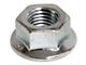 Hexagon Nut; Flanged Lock (07-24 Jeep Wrangler JK & JL)