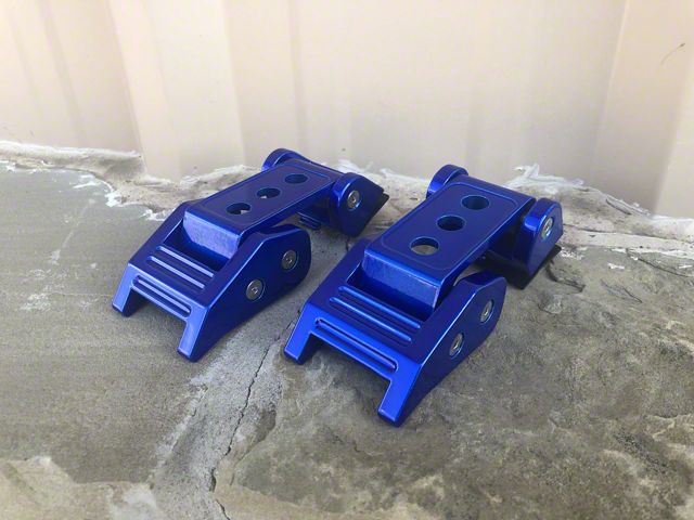 Hood Latches; Ocean Blue (07-18 Jeep Wrangler JK)