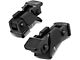 Hood Lock Latches; Black (07-18 Jeep Wrangler JK)