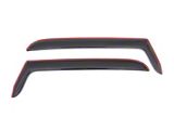 In-Channel Ventvisor Window Deflectors; Front; Dark Smoke (97-06 Jeep Wrangler TJ)