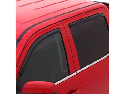 In-Channel Ventvisor Window Deflectors; Front and Rear; Dark Smoke (07-18 Jeep Wrangler JK 4-Door)