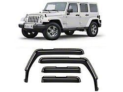 in-Channel Window Deflectors (07-18 Jeep Wrangler JK 4-Door)