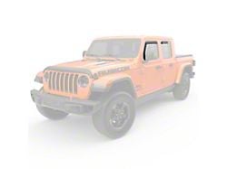 EGR In-Channel Window Visors; Front and Rear; Dark Smoke (18-25 Jeep Wrangler JL 4-Door)