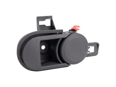 Interior Door Handle; Front or Rear Driver Side; Black (07-08 Jeep Wrangler JK)