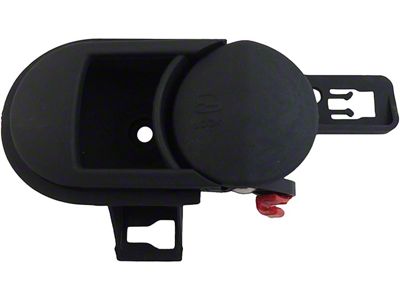 Interior Door Handle; Front and Rear Right Half Door; Black; Plastic (09-15 Jeep Wrangler JK)