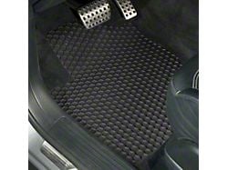 Intro-Tech Hexomat Custom Fit All-Weather Front and Rear Floor Mats; Black (14-18 Jeep Wrangler JK 4-Door)