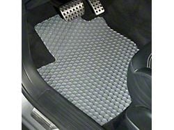 Intro-Tech Hexomat Custom Fit All-Weather Front and Rear Floor Mats; Gray (14-18 Jeep Wrangler JK 4-Door)