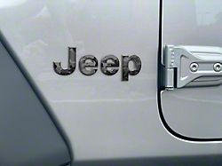 Jeep Fender Emblem Letter Overlays; Camouflage (18-24 Jeep Wrangler JL)