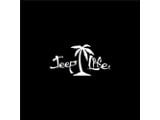 Jeep Life Palm Tree Spare Tire Cover with Camera Port; Black (18-24 Jeep Wrangler JL)