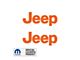 JEEP Side Logo; Orange (97-06 Jeep Wrangler TJ)