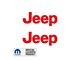 JEEP Side Logo; Red (97-06 Jeep Wrangler TJ)