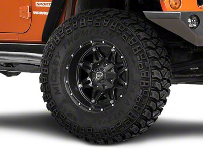 Fuel Wheels Hostage Matte Black Wheel; 18x9 (07-18 Jeep Wrangler JK)