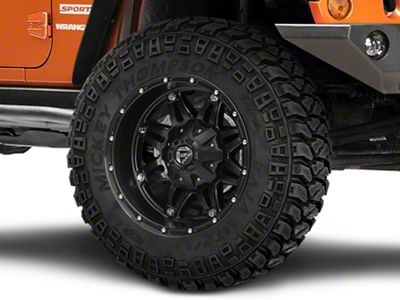 Fuel Wheels Hostage Matte Black Wheel; 20x9; -12mm Offset (07-18 Jeep Wrangler JK)