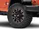 Fuel Wheels Vapor Matte Black Machined Wheel; 17x9; -12mm Offset (07-18 Jeep Wrangler JK)