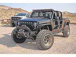 Stubby Front Bumper; Textured Black (07-18 Jeep Wrangler JK)