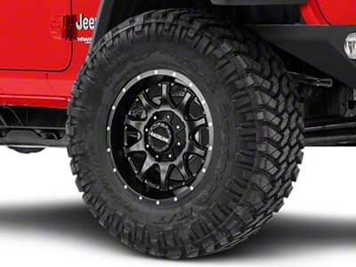 Raceline Shift Black Wheel; 17x9 (18-24 Jeep Wrangler JL)