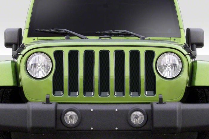 Jeep Wrangler JL Style Grille; Black (07-18 Jeep Wrangler JK) - Free ...