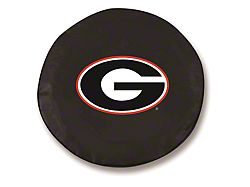 University of Georgia G Spare Tire Cover with Camera Port; Black (18-24 Jeep Wrangler JL)