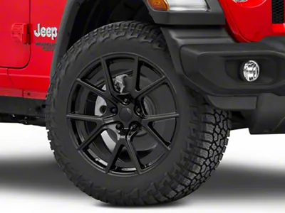 JP2 Gloss Black Wheel; 20x9; 34mm Offset (18-25 Jeep Wrangler JL)