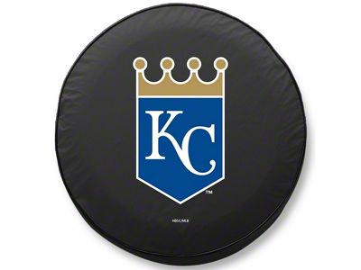 Kansas City Royals Spare Tire Cover; Black (76-18 Jeep CJ7, Wrangler YJ, TJ & JK)
