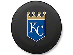 Kansas City Royals Spare Tire Cover with Camera Port; Black (18-24 Jeep Wrangler JL)