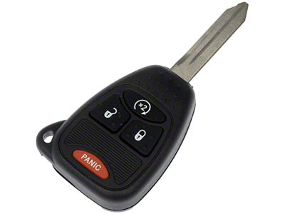 Keyless Entry Remote; 4-Button (08-18 Jeep Wrangler JK w/ Remote Start)