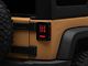 LED Tail Lights; Black Housing; Smoked Lens (07-18 Jeep Wrangler JK)