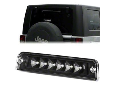 LED Third Brake Light; Black (97-06 Jeep Wrangler TJ)