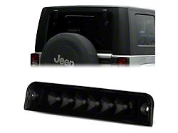 LED Third Brake Light; Black Smoked (97-06 Jeep Wrangler TJ)