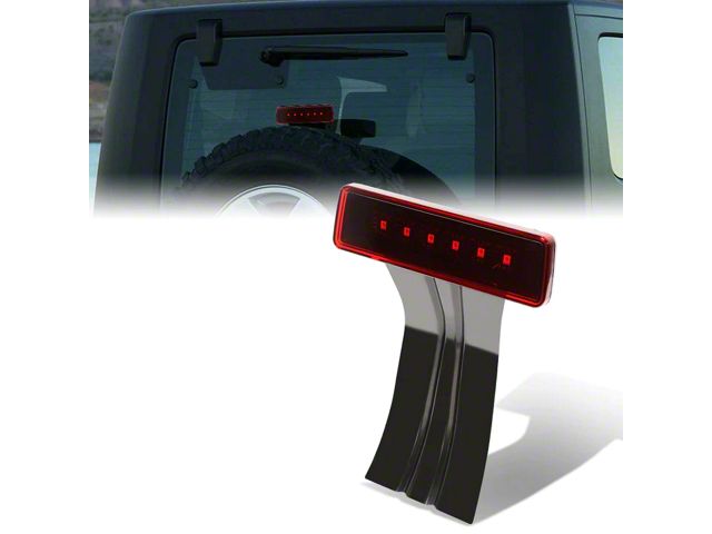 LED Third Brake Light; Red (07-18 Jeep Wrangler JK)