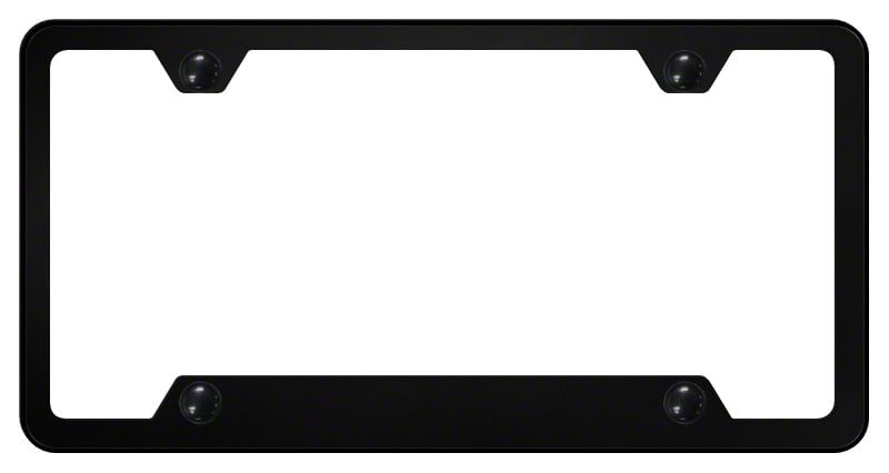 Jeep Wrangler Blank Cut-Out 4-Hole License Plate Frame (Universal; Some ...