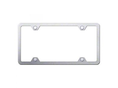 4-Hole Slimline License Plate Frame (Universal; Some Adaptation May Be Required)