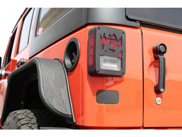 License Plate Delete Plug; Textured Black (07-18 Jeep Wrangler JK)