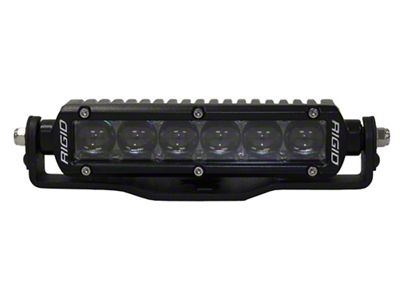 Go Rhino Dual 6-Inch Single Row LED Light Bar Center Hood Mount; Textured Black (18-25 Jeep Wrangler JL, Excluding 4xe)