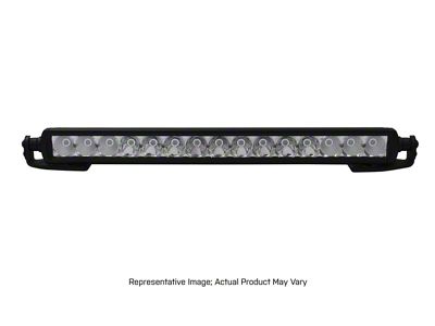 Go Rhino 20-Inch Single Row LED Light Bar Center Hood Mount; Textured Black (18-25 Jeep Wrangler JL, Excluding 4xe)