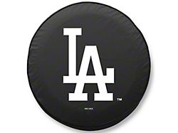 Los Angeles Dodgers Spare Tire Cover; Black (76-18 Jeep CJ7, Wrangler YJ, TJ & JK)