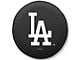 Los Angeles Dodgers Spare Tire Cover; Black (76-18 Jeep CJ7, Wrangler YJ, TJ & JK)