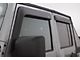 Low Profile Ventvisor Window Deflectors; Front and Rear; Matte Black (07-18 Jeep Wrangler JK 4-Door)