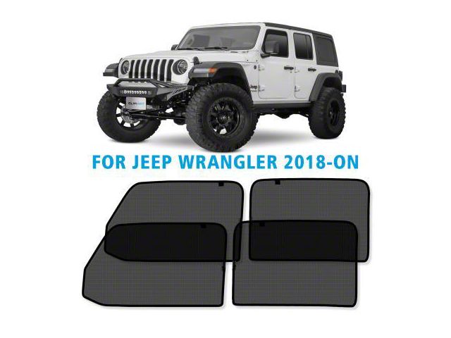 Magnetic Car Window Sunshade (18-24 Jeep Wrangler JL 4-Door)