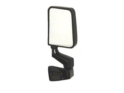 Replacement Manual Half Door Mirror; Passenger Side (87-06 Jeep Wrangler YJ & TJ)