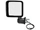 Replacement Manual Heated Door Mirror; Driver Side (2014 Jeep Wrangler JK)