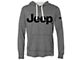 Men's Jeep Logo Long Sleeve Champion Hoodie; Gray