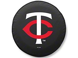 Minnesota Twins Spare Tire Cover; Black (76-18 Jeep CJ7, Wrangler YJ, TJ & JK)