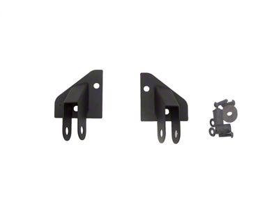 Mirror Relocation Brackets; Black (87-95 Jeep Wrangler YJ)